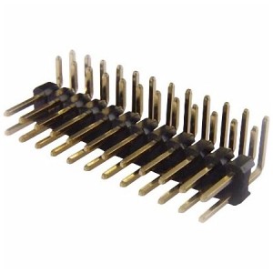 2.54 mm. Pin Header Double Rows Right Angle Type